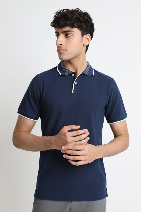 The Jacquard Collar Polo